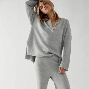 Free People - gray Hailey Set. Sweater Set